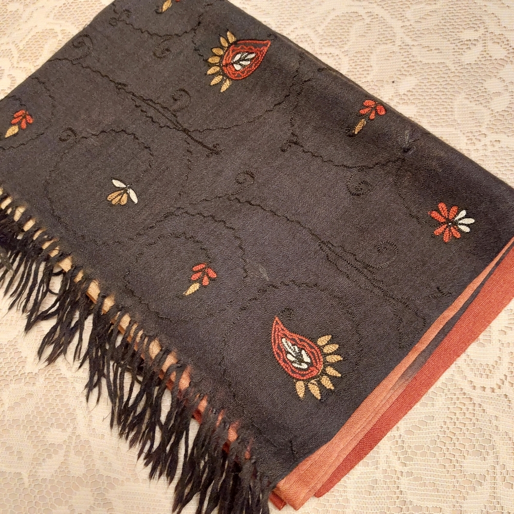 Beautiful shawl/wrap with embroidery
